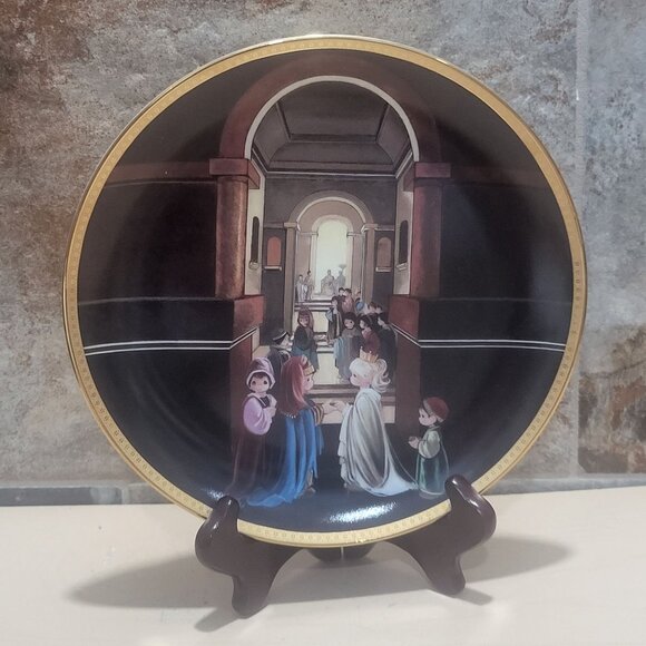 Enesco Precious Moments Esthers Gift To Her People Decorative Plate Hamilton Col - Picture 10 of 12